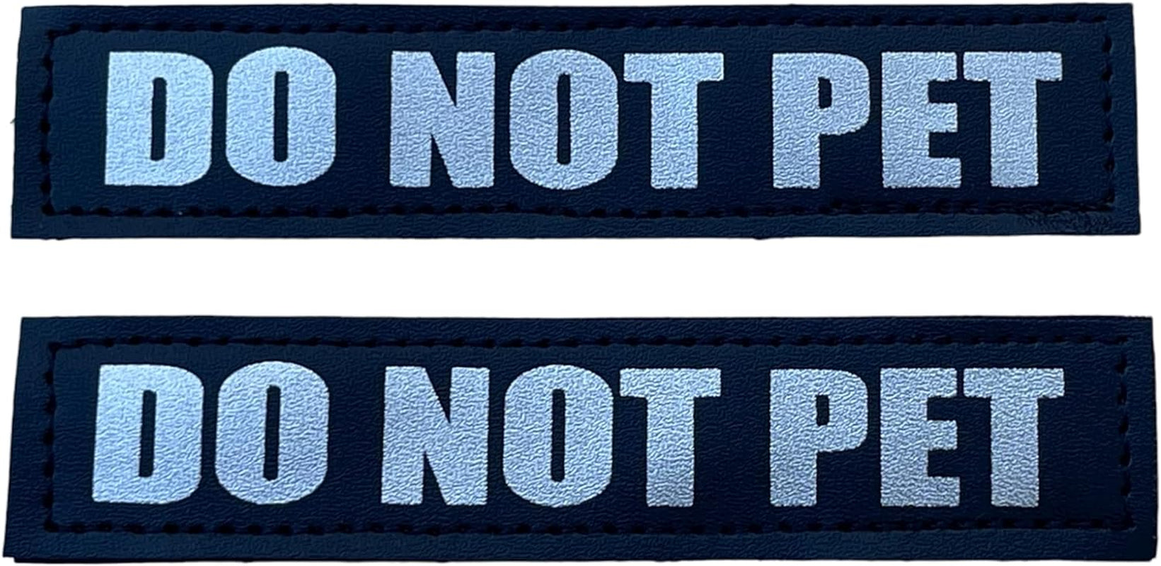 Reflective Dog Patches with Hook Backing -Service Dog, Service Dog in Training, Do Not Pet, Emotional Support, Therapy Dog, Best Friend, in Training for Animal Vest Harnesses, Collars, Leashes